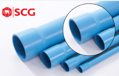 ท่อ PVC ช้าง (ฟ้า) บานปลายท่อ