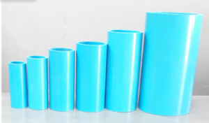 ข้อต่อตรงหนา PVC SCG (ฟ้า)