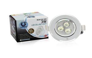 โคมดาวน์ไลท์ LED iwachi # GE-1003  3W  6500k เดย์ไลท์