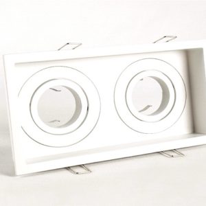 โคมฮาโลเจน # SL-6-W-571-2 สีขาว 2 ช่อง