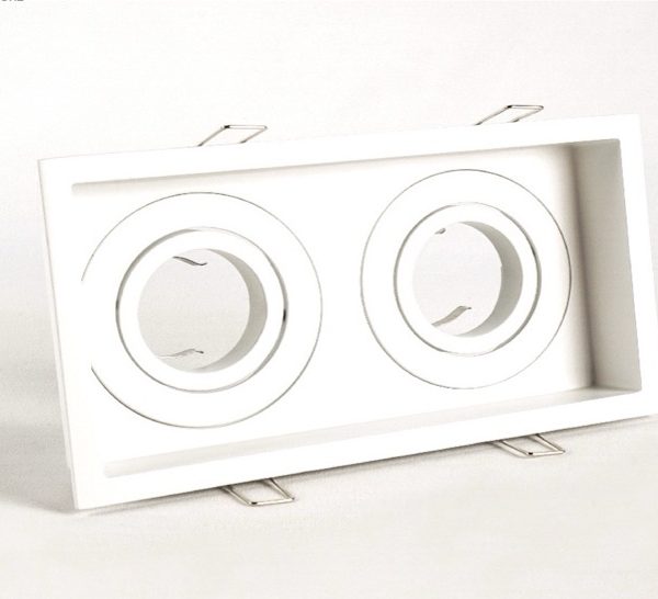 โคมฮาโลเจน # SL-6-W-571-2 สีขาว 2 ช่อง