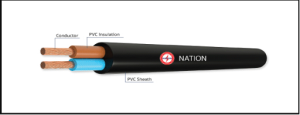 สายไฟ IEC 53 (VCT)  Nation  2 แกน