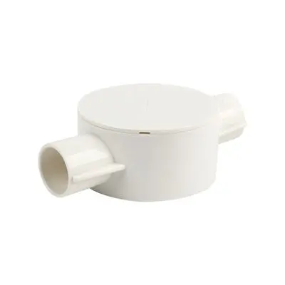 กล่องพักสายกลม Haco รุ่น CB202 2 ทาง 20 mm.