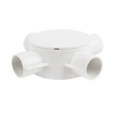 กล่องพักสายกลม Haco รุ่น CB204 4 ทาง 20 mm.