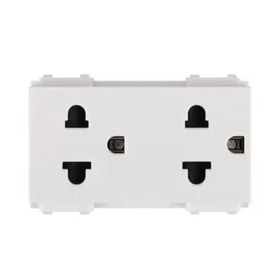 ปลั๊กไฟ Haco รุ่น Primo PR-E233 คู่ มีกราวด์