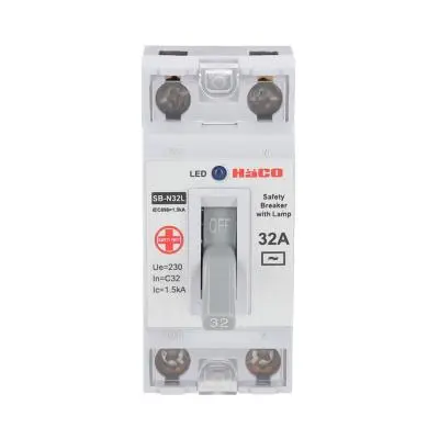 มินิเบรคเกอร์ Haco รุ่น SB-N32L 2P 32A