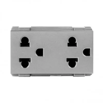 ปลั๊กไฟ Haco รุ่น TJ-W8416V2-MSB กราวด์คู่ 3ขา