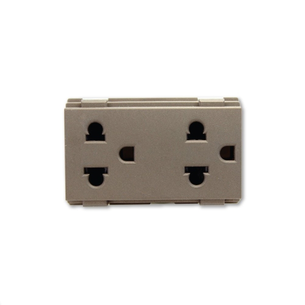 ปลั๊กไฟ Haco รุ่น TJ-W8416V2-ST กราวด์คู่ 3ขา