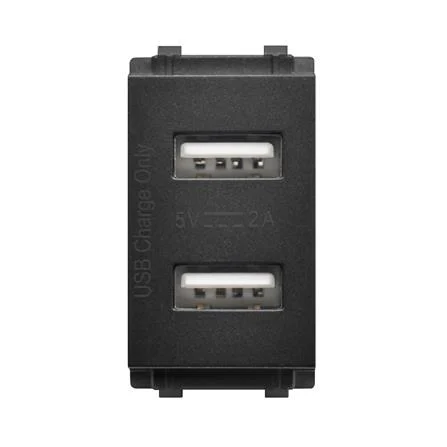 ปลั๊กไฟ Philips รุ่น Leaf 1M USB Charger 2A 5V สีเทาดํา