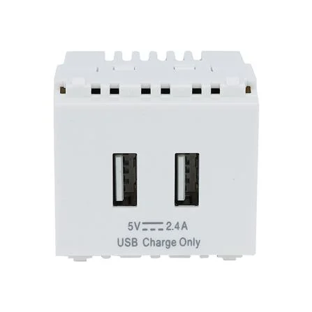 ปลั๊กไฟ Philips รุ่น Leaf 2M USB Charger (5V/ 2.4A) สีขาว