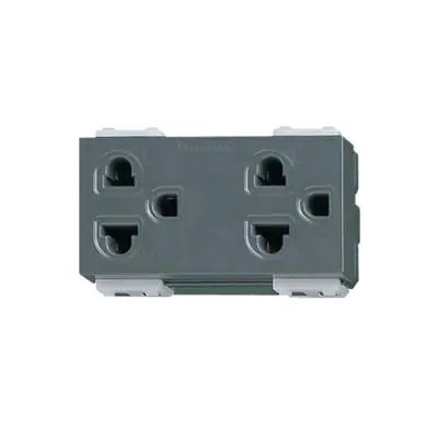 ปลั๊กไฟ Panasonic รุ่น WEG 15929 H กราวด์คู่ สีดําเทา