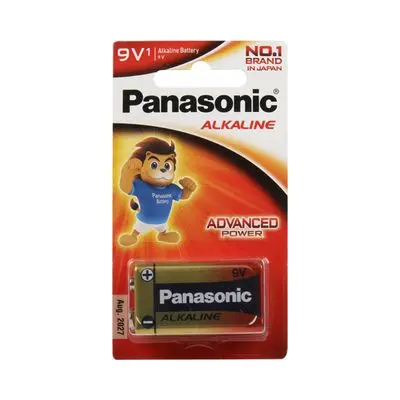 ถ่าน Panasonic รุ่น 6LR61T/1B Alkaline 9V
