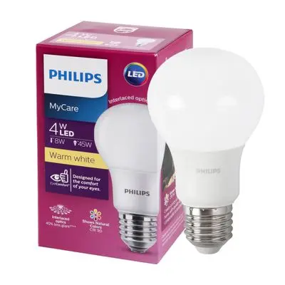 หลอด LED Philips รุ่น Bulb MyCare 4-40W E27 3000K Warmwhite