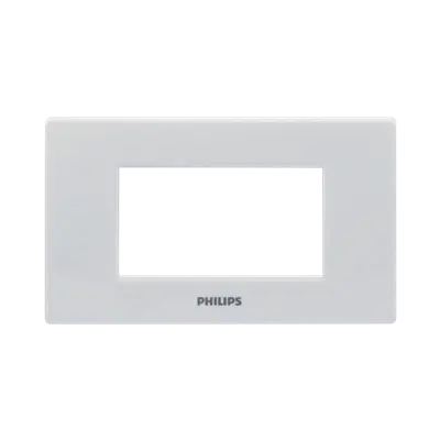 หน้ากาก Philips รุ่น Leaf Cover 3M + Grid 3 ช่อง สีขาว