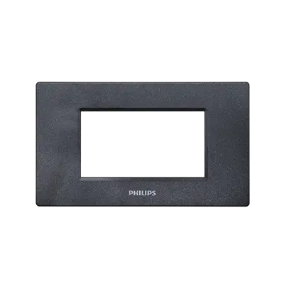 หน้ากาก Philips รุ่น Leaf Cover 3M + Grid 3ช่อง สีเทาดํา