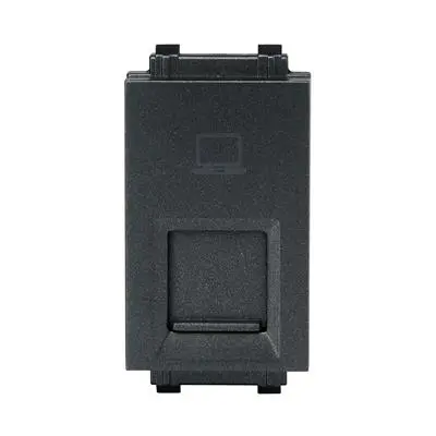 ปลั๊กไฟ Philips รุ่น LeafStyle 1M RJ45 คอมพิวเตอร์ CAT6 สีเทาดํา