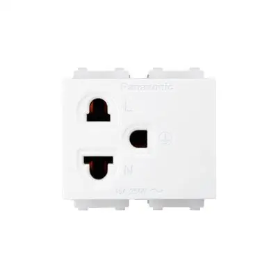 ปลั๊กไฟ Panasonic INITIO รุ่น WEGN 1191 ปลั๊กกราวด์เดียว สีขาว