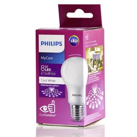 หลอด LED Philips รุ่น LEDbulb MyCare 8-68W E27 40K Cool White