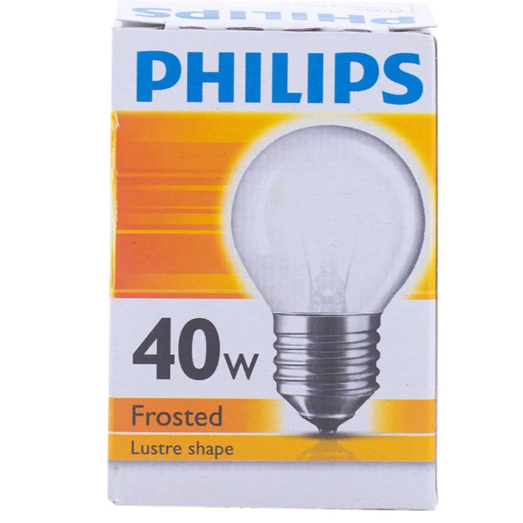 หลอดปิงปอง Philips 40W ฝ้า E14 เกลียว