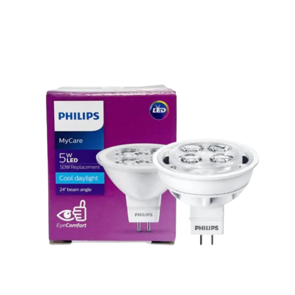 หลอด LED Philips รุ่น MyCare 5-50W 12V MR16 65K 24D DL