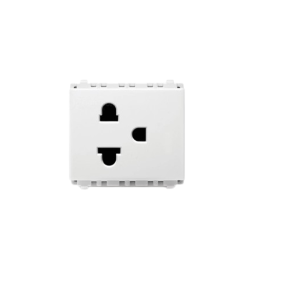 ปลั๊กไฟ Philips รุ่น Leaf Simplex 2P+E เต้ารับเดียว 3ขา สีขาว