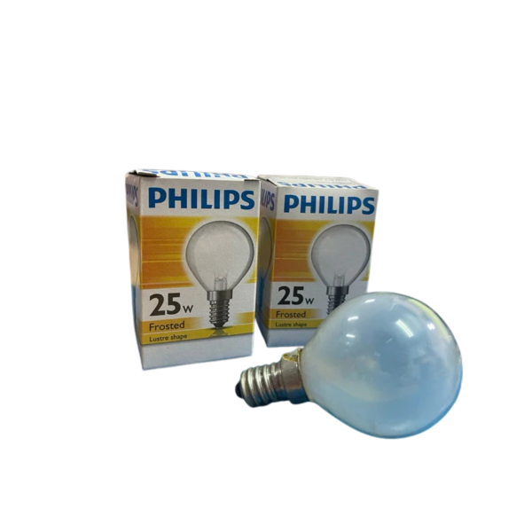 หลอดปิงปอง Philips 25W ฝ้า E14 เกลียว