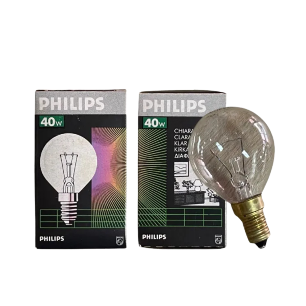 หลอดปิงปอง Philips 40W ใส E14 เกลียว