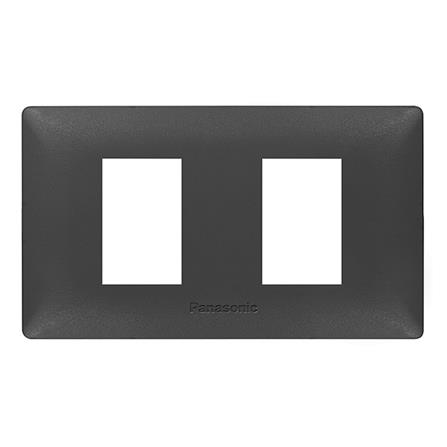 หน้ากาก Panasonic INITIO รุ่น WEGN 6802 H 2ช่อง เมทาลิคเทา