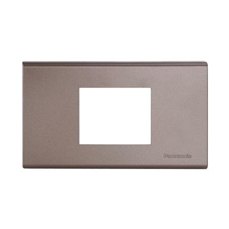 หน้ากาก Panasonic รุ่น WEG 68029 MB ปลั๊กกราวด์เดียว เมทาลิคดํา