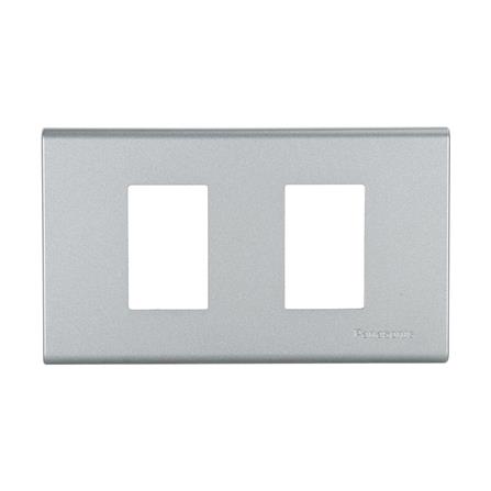 หน้ากาก Panasonic รุ่น WEG 6802 MH 2ช่อง เมทาลิคเทา