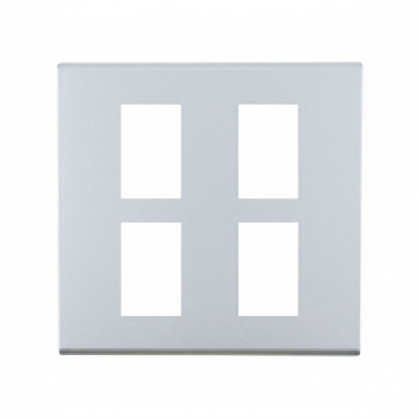 หน้ากาก Panasonic รุ่น WEG 6804 MW 4ช่อง เมทาลิคขาว