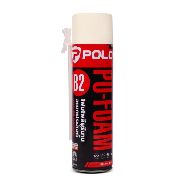 โฟมกาวอเนกประสงค์ Polo รุ่น B2 PU-FOAM 500ml.กันไฟลำม