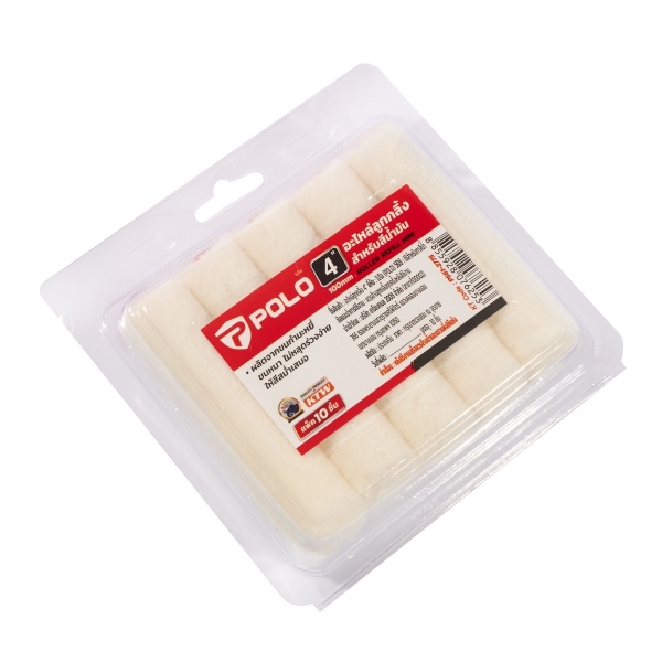 อะไหล่ลูกกลิ้งทำสีน้ำมัน POLO  4" P651-2775 (10ชิ้น/แพ็ค)