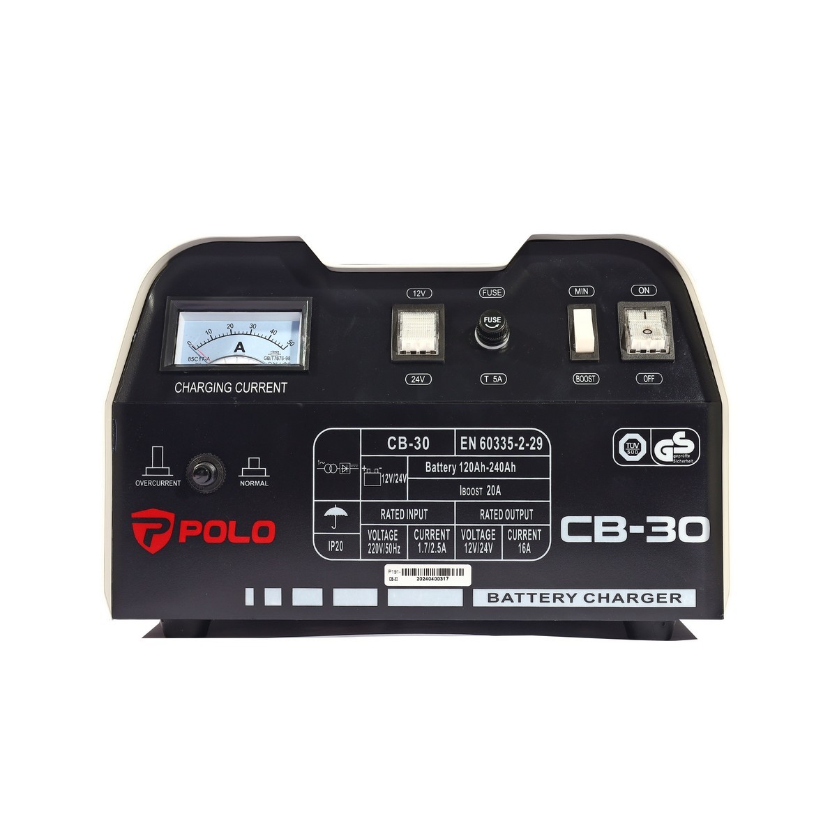 เครื่องชาร์จแบตเตอรี่ POLO รุ่น CB-30 20A 550W - Image 2