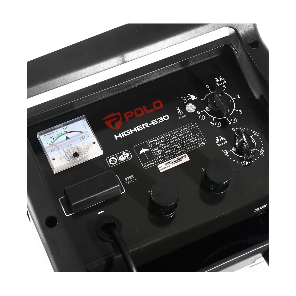 เครื่องชาร์จแบตเตอรี่ POLO รุ่น HIGHER-630 60A/60-1000AH - Image 5