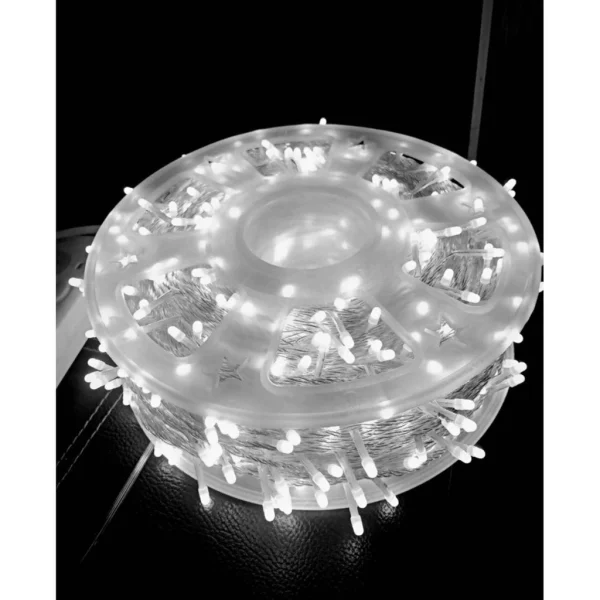 ไฟหยดนํ้า LED 1000 หัว 100 เมตร สีขาว ไม่กระพริบ