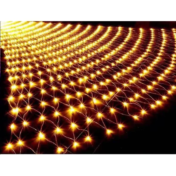 ไฟตาข่าย LED สามเหลี่ยม แสงวอร์มไวท์ (แบบปรับได้)