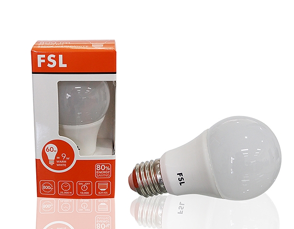หลอด LED FSL รุ่น 9W E27 DC 12V 6500K