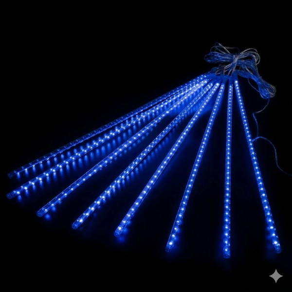 ไฟดาวตก LED Falling Star 0.8 เมตร 220V สีน้ำเงิน