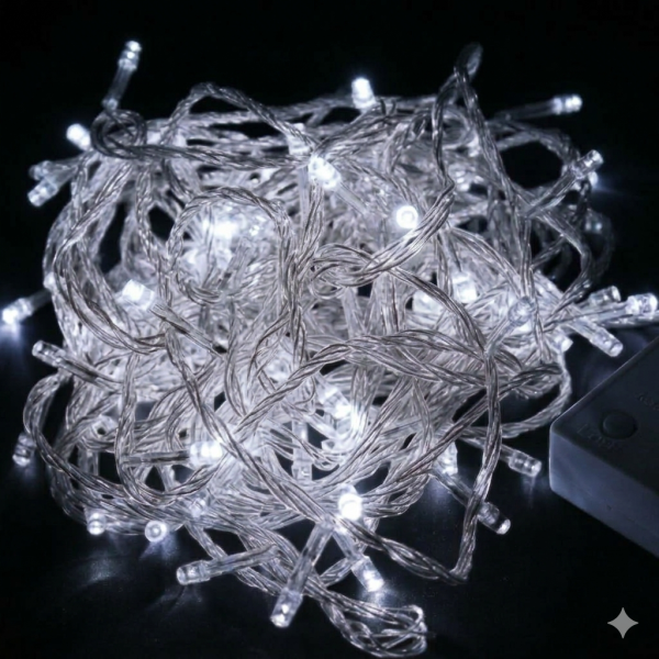 ไฟหยดนํ้า Hope 100 หัว สีใส (สายขาว)