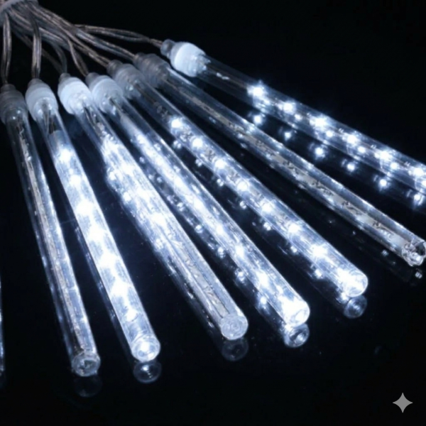 ไฟดาวตก LED Falling Star ( ชุดเล็ก 8 แท่ง ) สีขาว