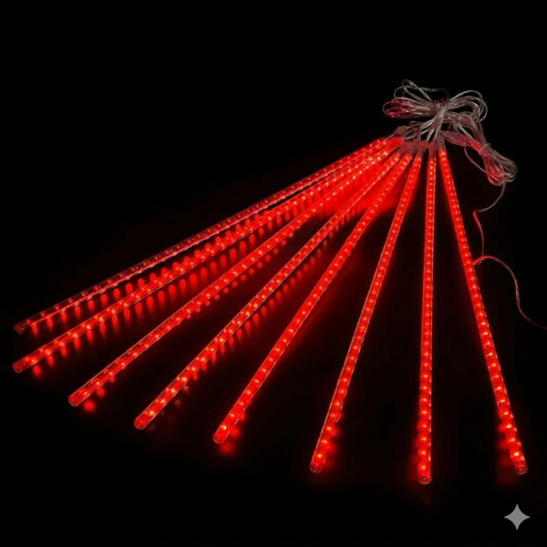 ไฟดาวตก LED Falling Star 0.8 เมตร 220V สีแดง