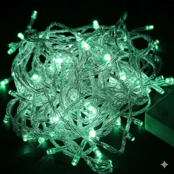 ไฟหยดนํ้า Hope 100 หัว สีใส (สายเขียว)