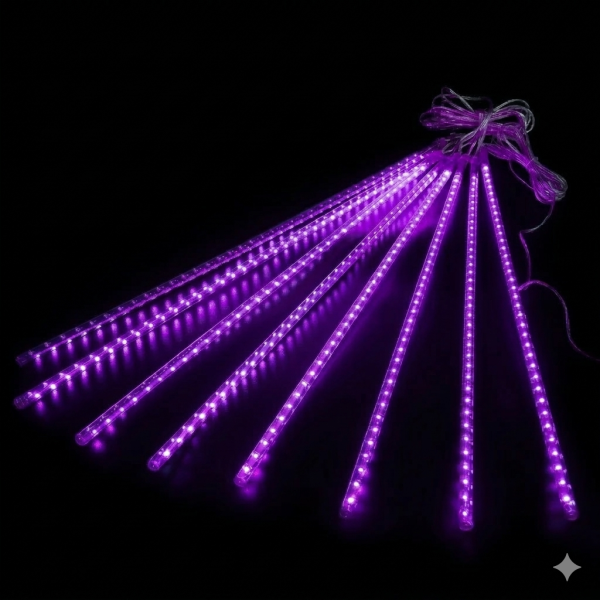 ไฟดาวตก LED Falling Star 0.8 เมตร 220V สีม่วง