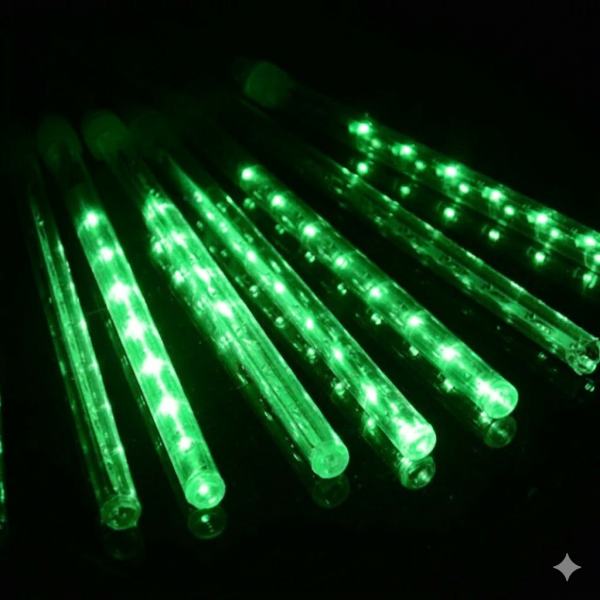 ไฟดาวตก LED Falling Star ( ชุดเล็ก 8 แท่ง ) สีเขียว