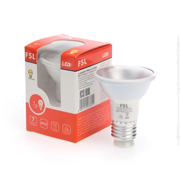 หลอด Par20 LED รุ่น FSL 7W E27 แสงวอร์มไวท์