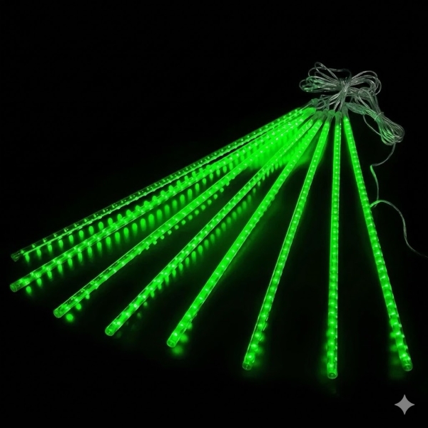 ไฟดาวตก LED Falling Star 0.8 เมตร 220V สีเขียว