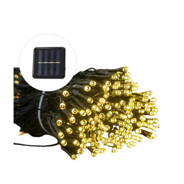 ไฟหยดน้ำ FSL solar 30K วอร์มไวท์ 100LED IP65