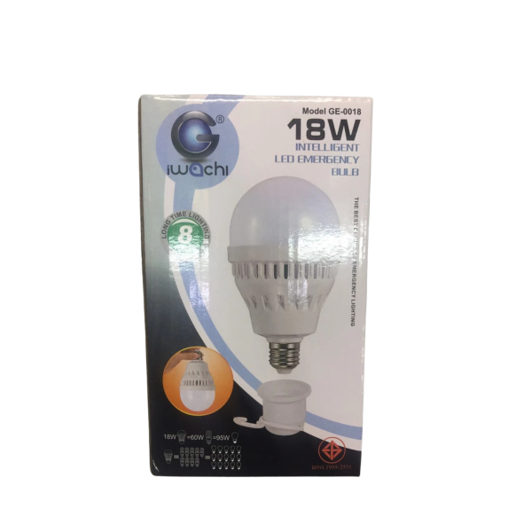 หลอดไฟฉุกเฉิน LED IWACHI รุ่น GE-0018 18W แสงขาว