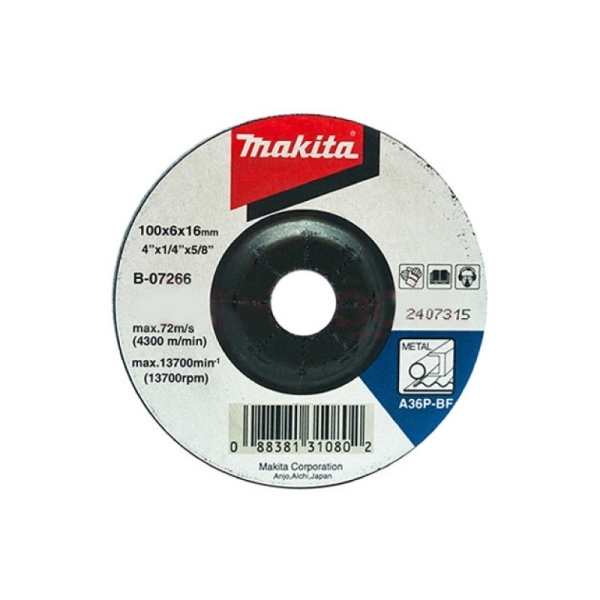 ใบเจียร์ Makita # B 07266 ขนาด (100*6*16) 4" หนา